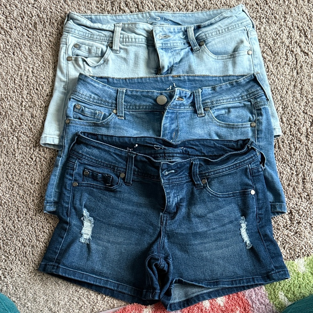 Celebrity Pink Women's Jean Shorts - Light, Medium, Dark Blue